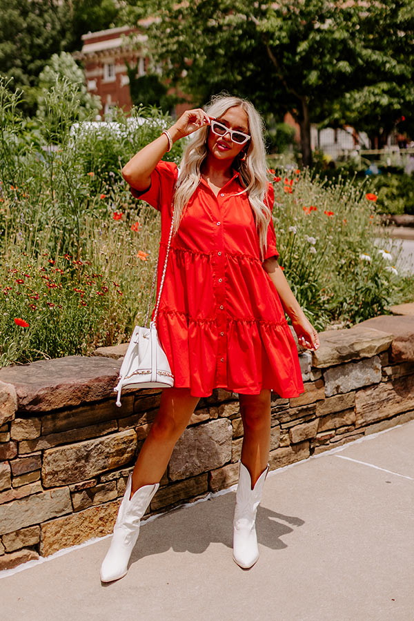 red babydoll dress